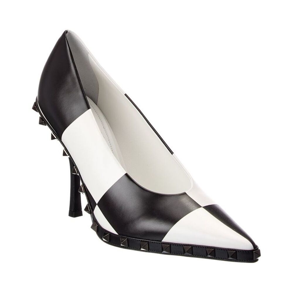 Valentino Rockstud 100 Leather Pump, Black